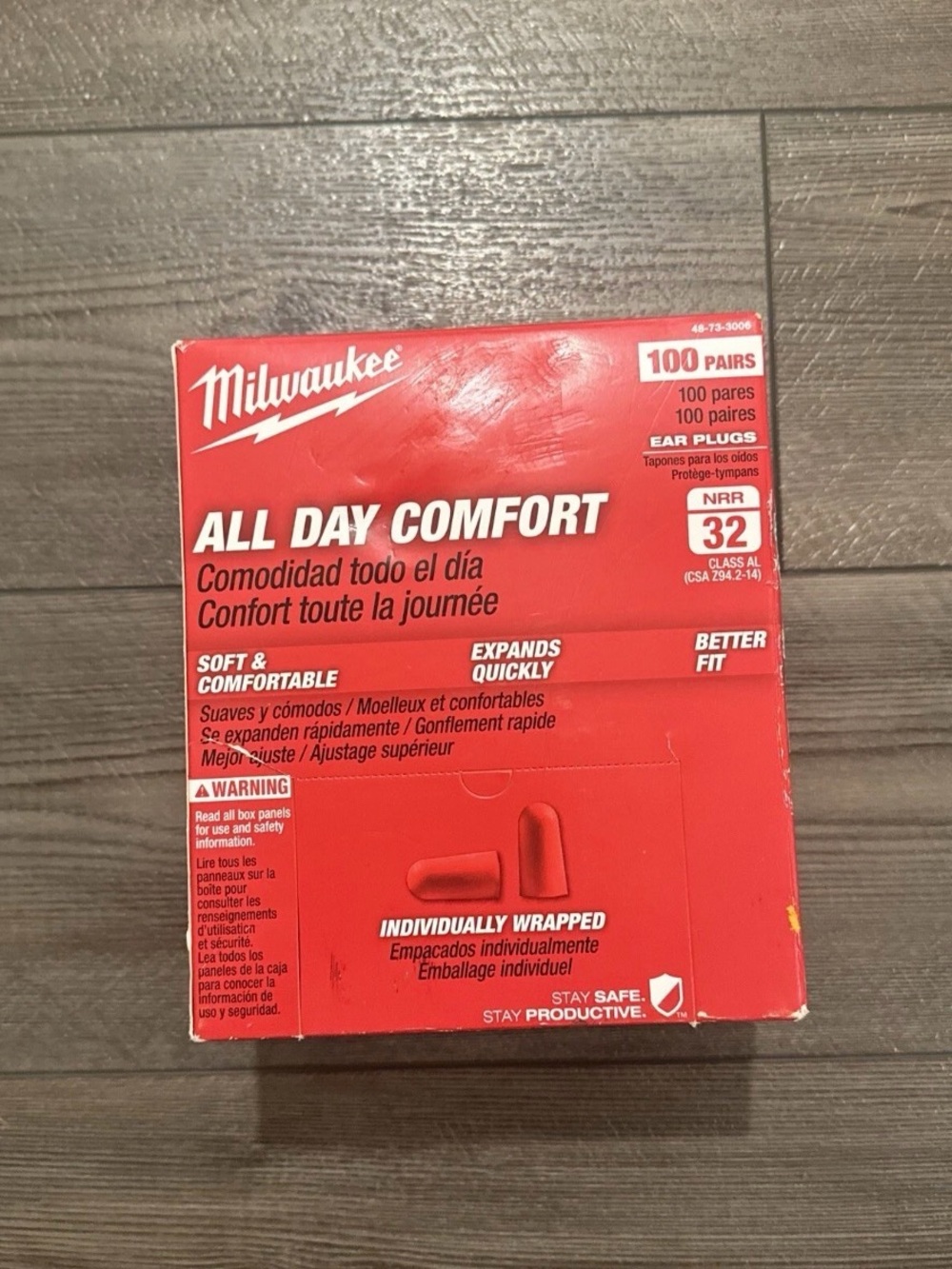 Milwaukee All Day Comfort Ear Plugs - Red